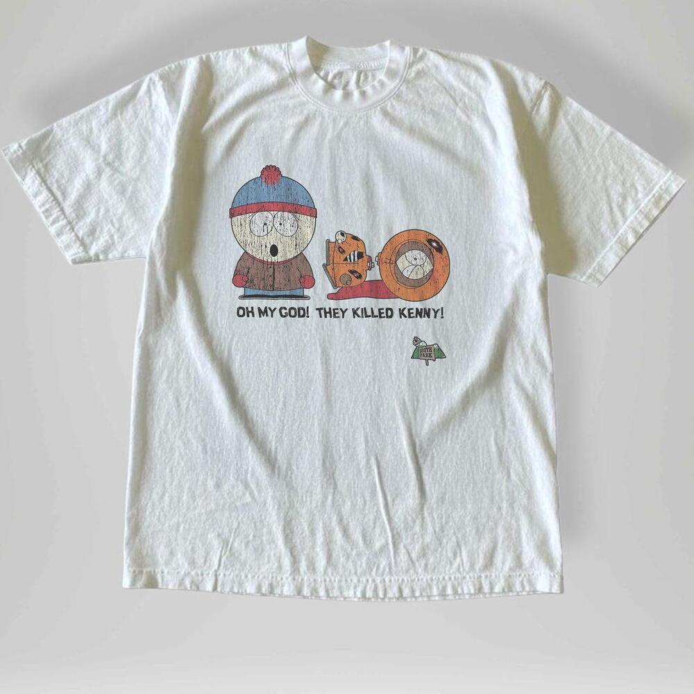 Style 1990 South Park Oh My God They Killed Kenny Blue T Shirt